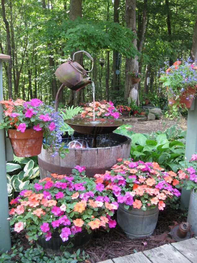 outdoor garden fountains